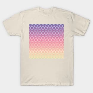 Pink and purple gradient diamond pattern T-Shirt